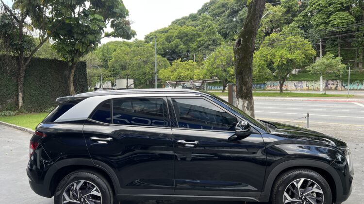 Creta Limited 1.0 Turbo Automática 2023/2024 Preta Flex Completa
