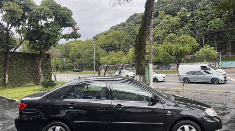 Corolla SE-G 1.8 Automático 2006/2006 Preto Top de Linha Blindado Nível III-A