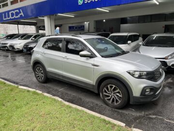 T-Cross Sense 1.0 TSI Automático 2021/2021 Prata Flex Completo