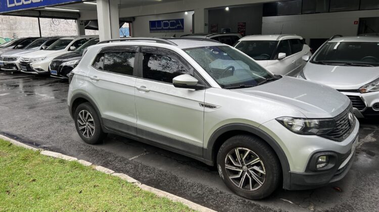 T-Cross Sense 1.0 TSI Automático 2021/2021 Prata Flex Completo