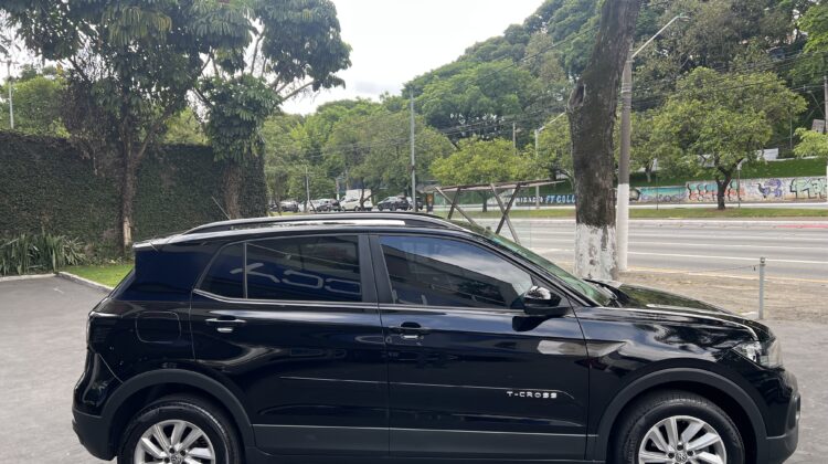 T-Cross Sense 1.0 TSI Automático 2020 Preto Flex Completo