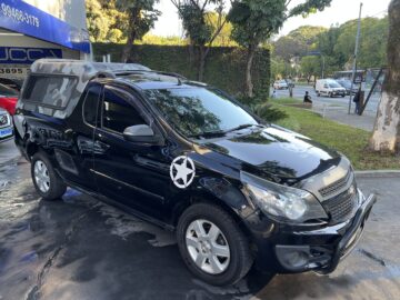 Montana 1.4 Sport 2013/2013 Preta Flex Completa