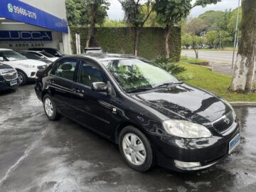 Corolla SE-G 1.8 Automático 2006/2006 Preto Top de Linha Blindado Nível III-A