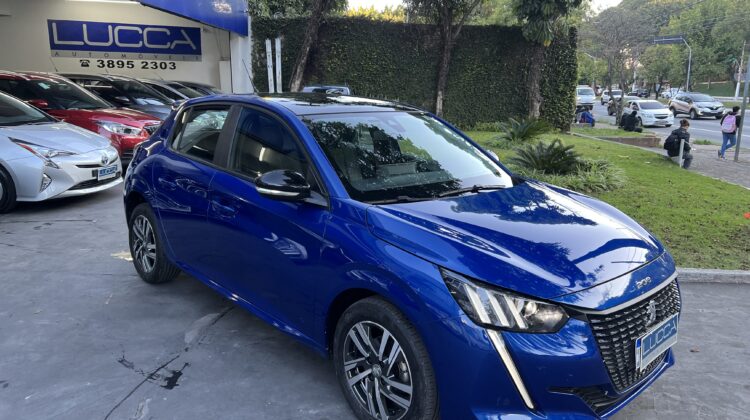 208 Griffe 1.6 Automático 2022 Azul flex com teto panorâmico