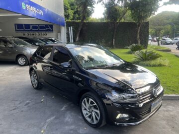 Polo Highline 1.0 TSI 200 Automático 2018/2019 Preto Flex Completo