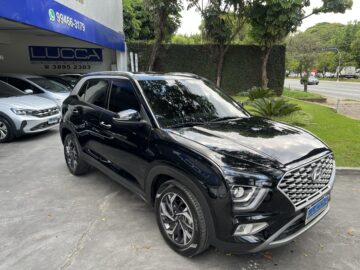 Creta Limited 1.0 Turbo Automática 2023/2024 Preta Flex Completa