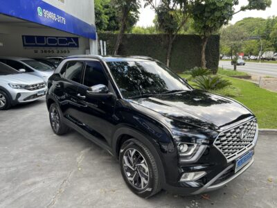 Creta Limited 1.0 Turbo Automática 2023/2024 Preta Flex Completa