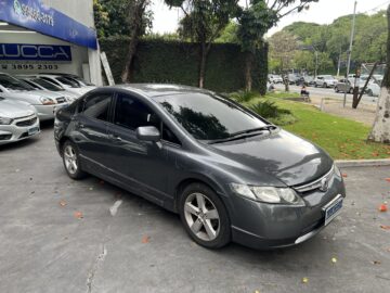 Civic LXS 1.8 Automático 2008 Cinza Flex Completo