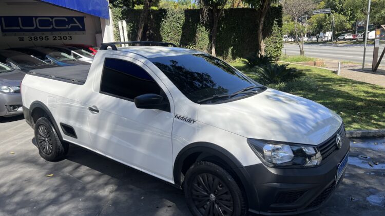 Saveiro Robust 1.6 16V Cabine Simples 2022/2023 Branca Flex Completa
