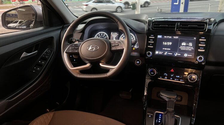 Creta Limited 1.0 Turbo Automática 2021/2022 Prata Flex Completa