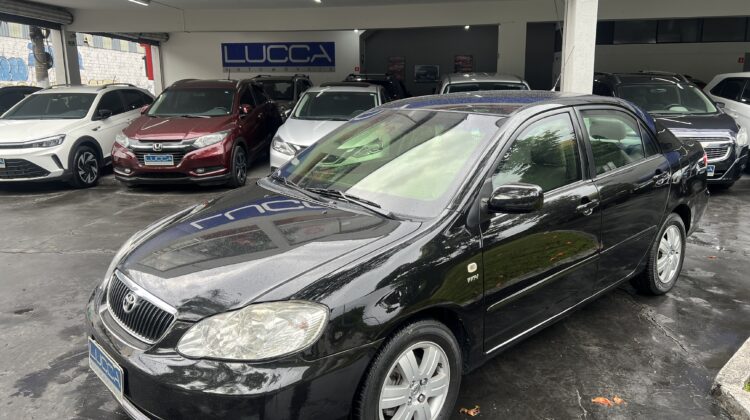 Corolla SE-G 1.8 Automático 2006/2006 Preto Top de Linha Blindado Nível III-A