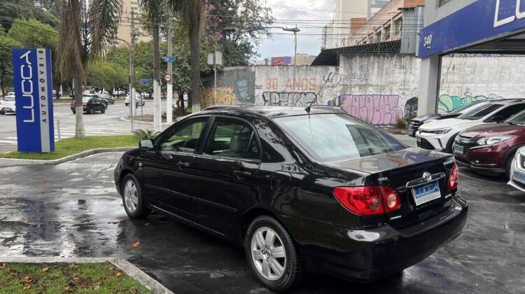 Corolla SE-G 1.8 Automático 2006/2006 Preto Top de Linha Blindado Nível III-A