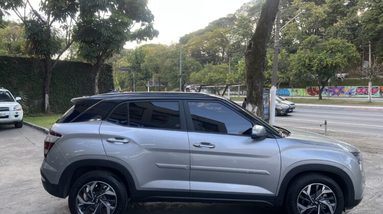 Creta Limited 1.0 Turbo Automática 2021/2022 Prata Flex Completa