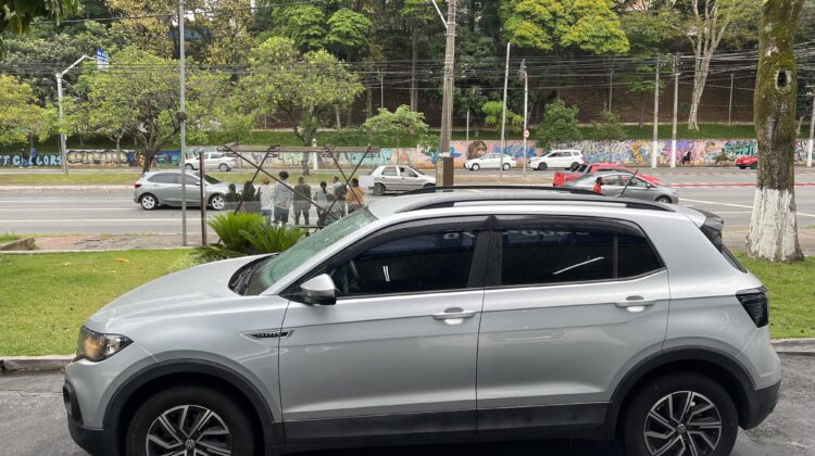 T-Cross Sense 1.0 TSI Automático 2021/2021 Prata Flex Completo