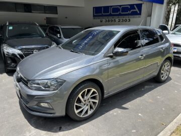 Polo Highline 1.0 Turbo Automático 2019 Cinza Flex Completo
