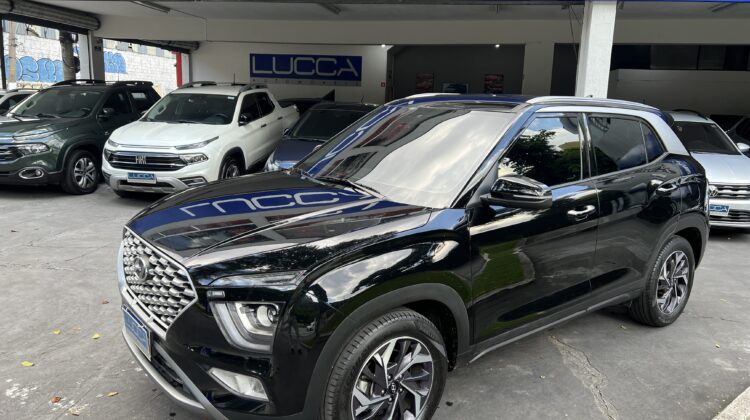 Creta Limited 1.0 Turbo Automática 2023/2024 Preta Flex Completa