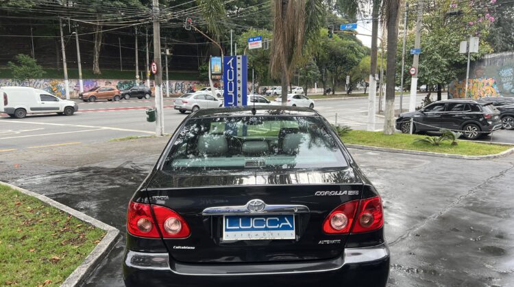 Corolla SE-G 1.8 Automático 2006/2006 Preto Top de Linha Blindado Nível III-A