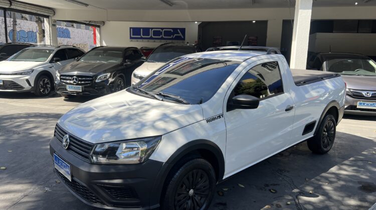 Saveiro Robust 1.6 16V Cabine Simples 2022/2023 Branca Flex Completa