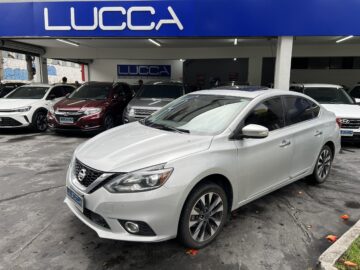 Sentra SL 2.0 Automático CVT 2018/2019 Prata Flex Top de Linha com Teto Solar