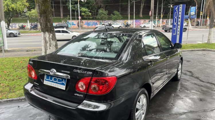 Corolla SE-G 1.8 Automático 2006/2006 Preto Top de Linha Blindado Nível III-A