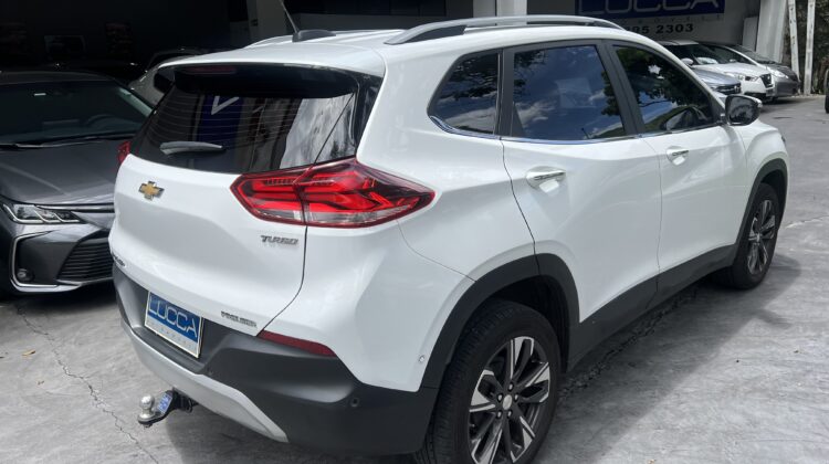 Tracker Premier 1.2 Turbo Automático 2022 Branco Flex com teto solar