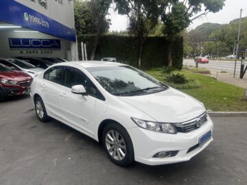 Civic LXS 1.8 2014 Branco Flex Completo