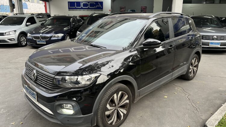 T-Cross 200 1.0 TSI Automático 2022 Preto Flex Completo