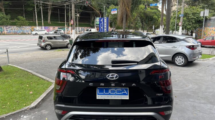 Creta Limited 1.0 Turbo Automática 2023/2024 Preta Flex Completa
