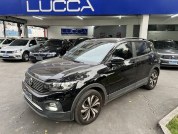 T-Cross 200 1.0 TSI Automático 2022 Preto Flex Completo