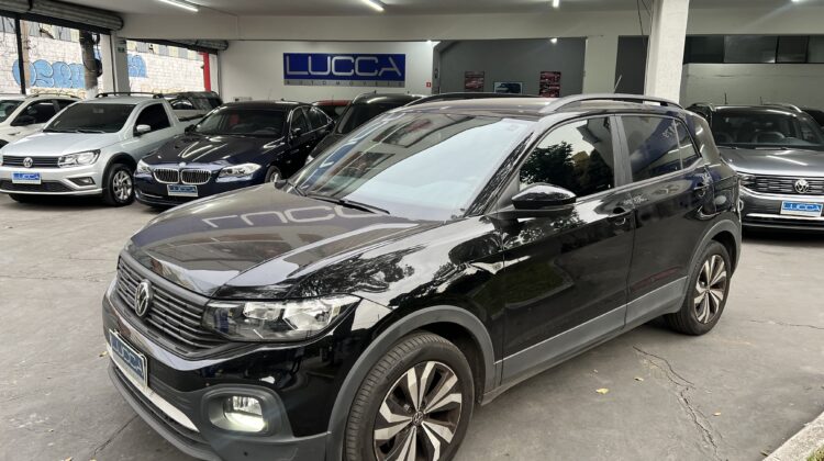 T-Cross 200 1.0 TSI Automático 2022 Preto Flex Completo