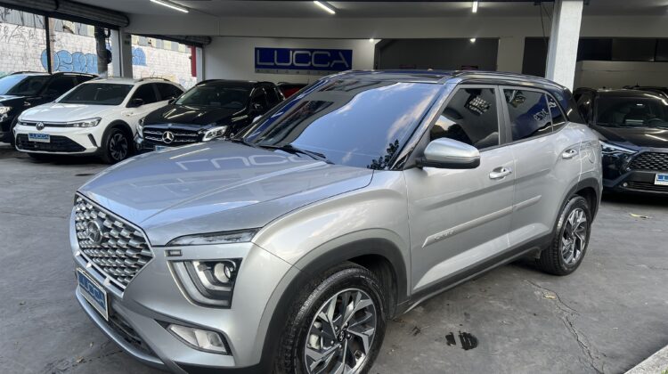 Creta Limited 1.0 Turbo Automática 2021/2022 Prata Flex Completa