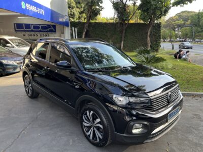 T-Cross 200 1.0 TSI Automático 2021/2022 Preto Flex Completo