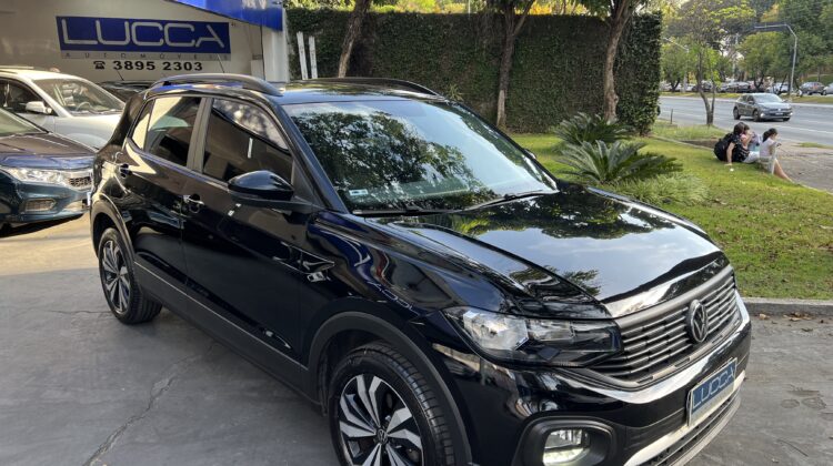 T-Cross 200 1.0 TSI Automático 2021/2022 Preto Flex Completo