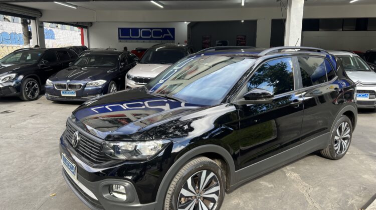T-Cross 200 1.0 TSI Automático 2022 Preto Flex Completo