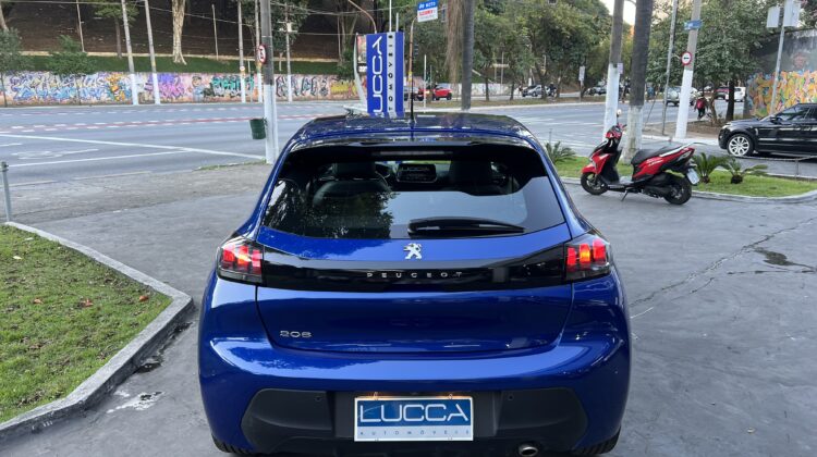 208 Griffe 1.6 Automático 2022 Azul flex com teto panorâmico