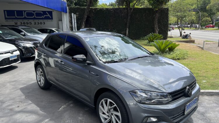 Polo Highline 1.0 Turbo Automático 2019/2019 Cinza Flex Completo