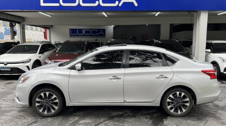Sentra SL 2.0 Automático CVT 2018/2019 Prata Flex Top de Linha com Teto Solar