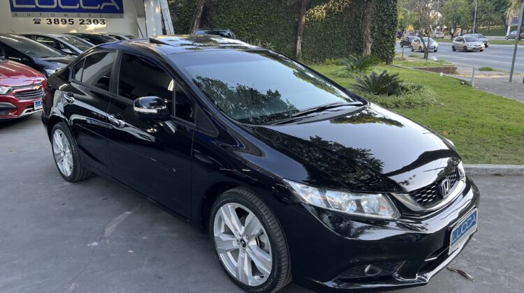 Civic EXR 2.0 Automático 2016 Preto flex com teto solar – Top de Linha