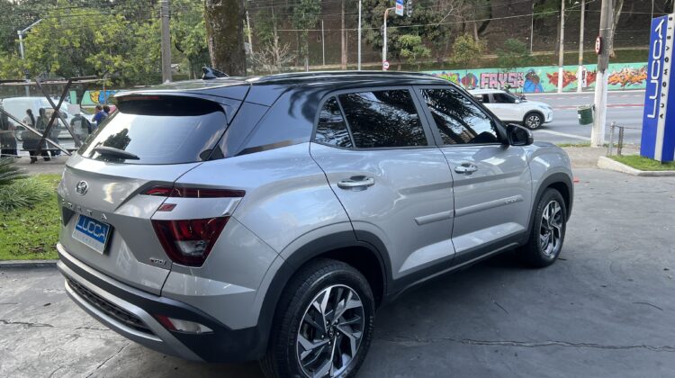 Creta Limited 1.0 Turbo Automática 2021/2022 Prata Flex Completa