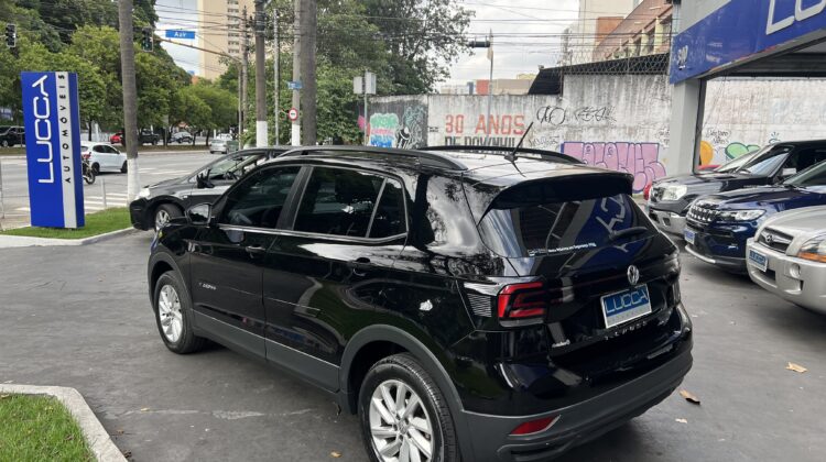 T-Cross Sense 1.0 TSI Automático 2020 Preto Flex Completo