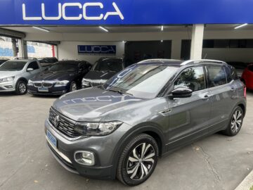 T-Cross Highline 1.4 TSI Automático 2020/2020 Cinza Flex – Blindado Nível III-A Carbon