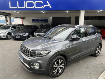 T-Cross Highline 1.4 TSI Automático 2020/2020 Cinza Flex – Blindado Nível III-A Carbon