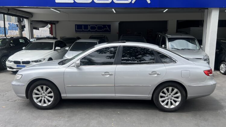 Azera 3.3 V6 Automático 2010 Prata com teto solar – Top de Linha
