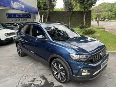 T-Cross 1.0 200 TSI Automático 2022/2022 Azul Flex Completo