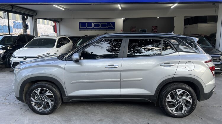 Creta Limited 1.0 Turbo Automática 2021/2022 Prata Flex Completa
