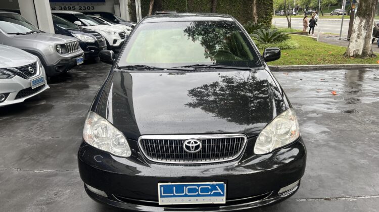 Corolla SE-G 1.8 Automático 2006/2006 Preto Top de Linha Blindado Nível III-A