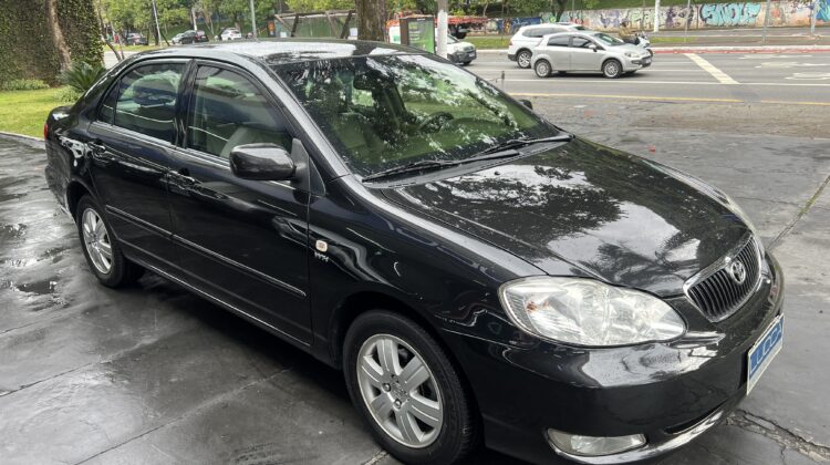 Corolla SE-G 1.8 Automático 2006/2006 Preto Top de Linha Blindado Nível III-A