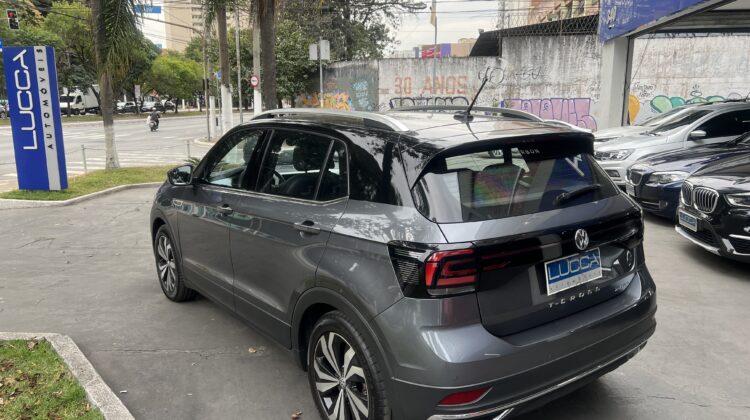 T-Cross Highline 1.4 TSI Automático 2020/2020 Cinza Flex – Blindado Nível III-A Carbon