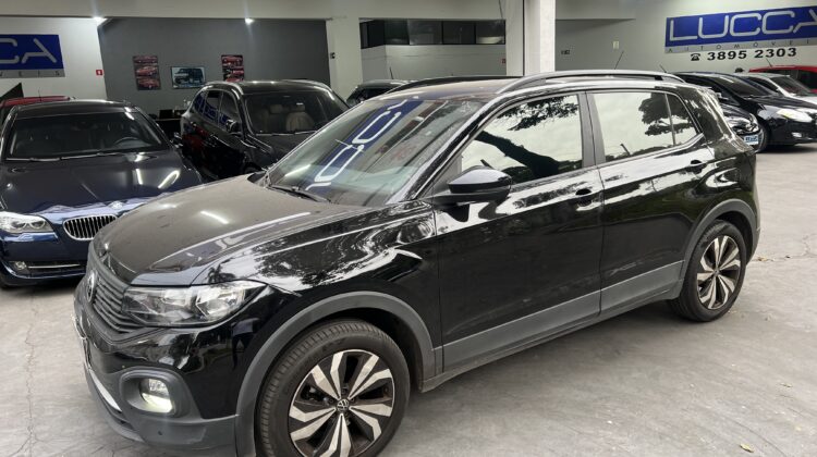 T-Cross 200 1.0 TSI Automático 2022 Preto Flex Completo