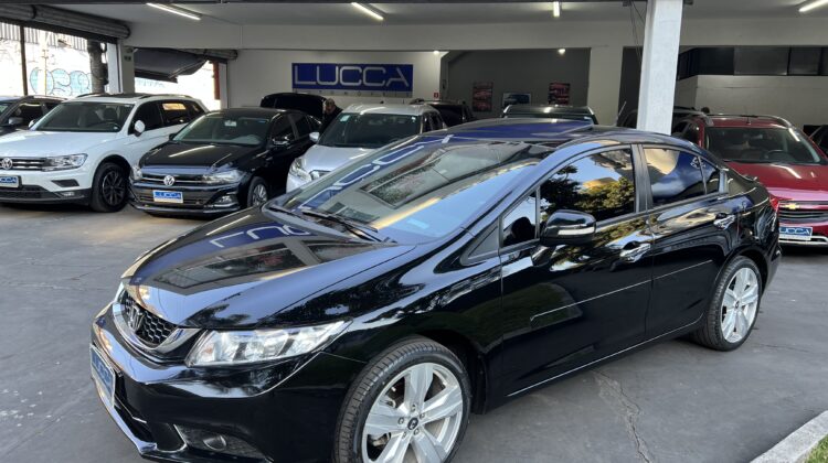 Civic EXR 2.0 Automático 2016 Preto flex com teto solar – Top de Linha